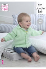 King Cole 5256 Jackets in Big Value Baby DK 50g (leaflet) Knitting Pattern