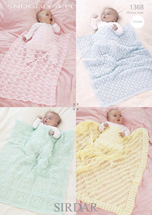 Sirdar 1368 Snuggly 4 Ply Crochet Pattern
