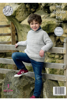 King Cole 4922 Hoodie and Sweater in Majestic DK (leaflet) Knitting Pattern