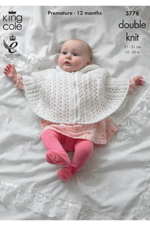King Cole 3778 Cape and Jackets in Glitz DK (leaflet) Knitting Pattern