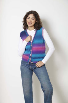 King Cole 6277 Cardigan and Waistcoat in Rebel 4 Ply (leaflet) Knitting Pattern