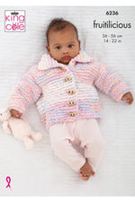 King Cole 6236 Jacket, Cardigan and Waistcoat in Fruitilicious (leaflet)