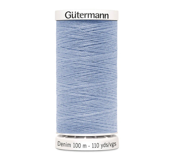 Gutermann Denim Thread 100mtr Reel - All Colours