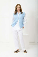King Cole 6394 Gilet and Cardigan in Yummy Glitz (leaflet) Knitting Pattern