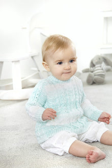 King Cole 5775 Cardigan and Tunic in Baby Pure DK (leaflet) Knitting Pattern