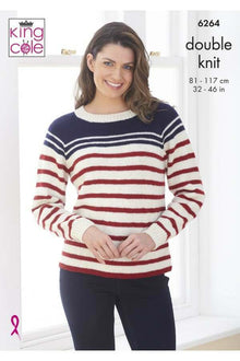 King Cole 6264 Sweaters in Orchard DK (leaflet) Knitting Pattern