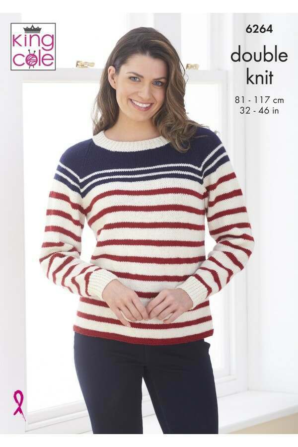 King Cole 6264 Sweaters in Orchard DK (leaflet) Knitting Pattern