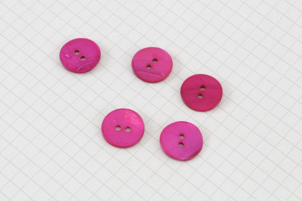 Round Shell Buttons 15mm (pack of 5) | Love Me Yarns