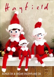 Sirdar 2475 Christmas Elves in Bonus DK and Snowflake DK Knitting Pattern