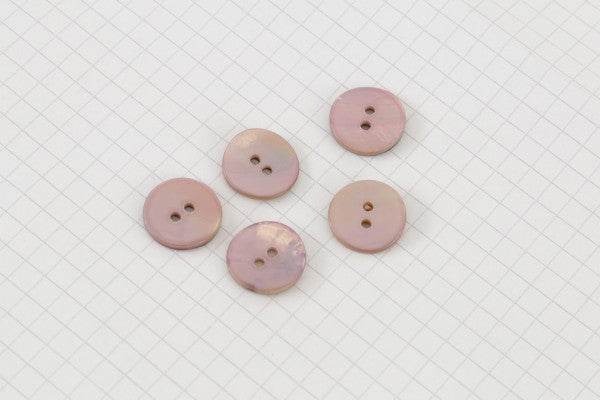 Round Shell Buttons 15mm (pack of 5)