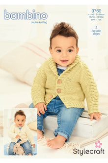 Stylecraft 9760 Cardigans in Bambino DK Knitting Pattern