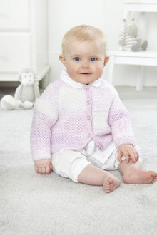 King Cole 5773 Round and V Neck Cardigans in Baby Pure DK (leaflet) Knitting Pattern