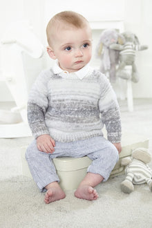 King Cole 5778 Cardigan and Sweater in Baby Pure DK (leaflet) Knitting Pattern