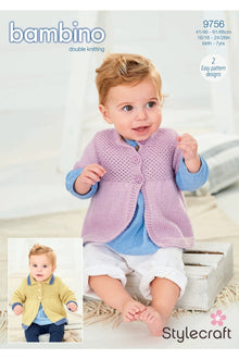 Stylecraft 9756 Coats in Bambino DK Baby Knitting Pattern