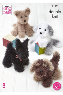 King Cole 9172 Dogs in Moments DK (leaflet) Knitting Pattern