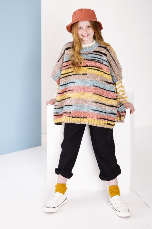 King Cole 5933 Round and Cowl Neck Ponchos in Safari Chunky (leaflet) knitting Pattern