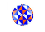 Round Geometric Print Buttons