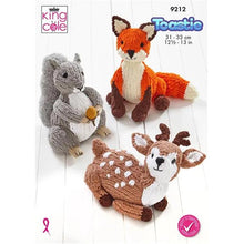 King Cole 9212 Toastie Fox, Reindeer & Squirrel Toy Pattern