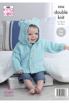 King Cole 5256 Jackets in Big Value Baby DK 50g (leaflet) Knitting Pattern