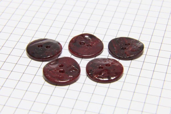 Round Shell Buttons 15mm (pack of 5)