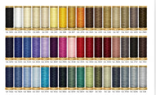 Gutermann Patchwork Tin Thread set 100% Cotton 100m basic colours x 48 reels