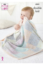 King Cole 6062 Blankets in Cloud Nine DK (leaflet) Knitting Pattern