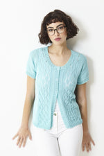 King Cole 5848 Top and Cardigan in Giza Cotton 4 Ply (leaflet) Knitting Pattern
