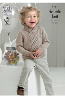 King Cole 4151 Boys Sweaters in Comfort DK (leaflet) Knitting Pattern