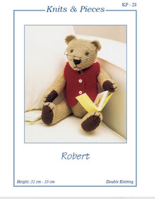 Robert Knitted Teddy Bear & Accessories Knits & Pieces Knitting Pattern