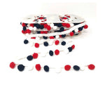 28mm Pom Pom Fringe Trim - All Colours - Per Metre