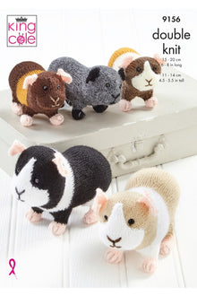 King Cole 9156 Guinea Pigs in Big Value Baby DK 50g and Big Value DK 50g (leaflet) Knitting Pattern