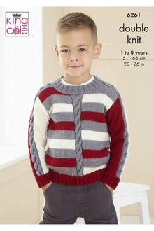 King Cole 6261 Sweaters in Orchard DK (leaflet) Knitting Pattern
