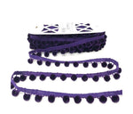 28mm Pom Pom Fringe Trim - All Colours - Per Metre