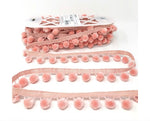 28mm Pom Pom Fringe Trim - All Colours - Per Metre