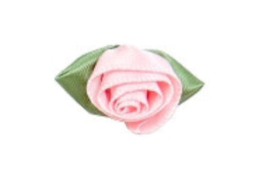 Large Satin Ribbon Roses by Bertie’s Bows 15mm x 30mm pack of 10 roses