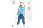 5879 King Cole Sweater and Cardigan in Cotton Socks 4 Ply Knitting Pattern