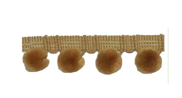 28mm Pom Pom Fringe Trim - All Colours - Per Metre