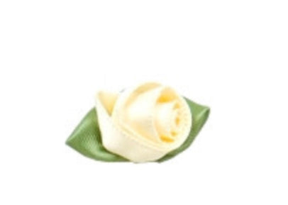 Large Satin Ribbon Roses by Bertie’s Bows 15mm x 30mm pack of 10 roses