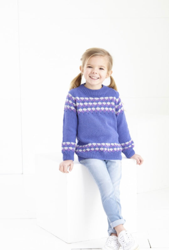 5879 King Cole Sweater and Cardigan in Cotton Socks 4 Ply Knitting Pattern