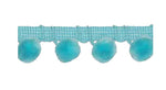 28mm Pom Pom Fringe Trim - All Colours - Per Metre