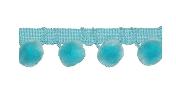 28mm Pom Pom Fringe Trim - All Colours - Per Metre