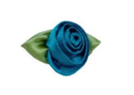 Large Satin Ribbon Roses by Bertie’s Bows 15mm x 30mm pack of 10 roses