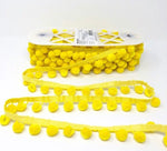 28mm Pom Pom Fringe Trim - All Colours - Per Metre