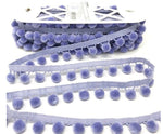 28mm Pom Pom Fringe Trim - All Colours - Per Metre