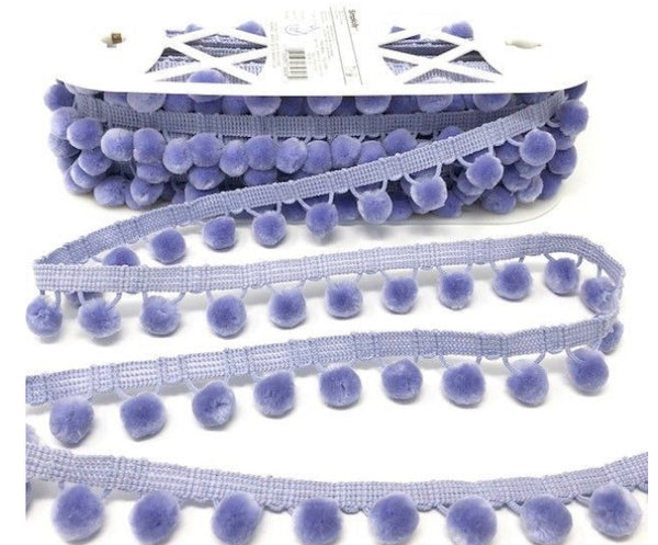 28mm Pom Pom Fringe Trim - All Colours - Per Metre