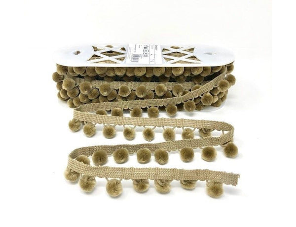 28mm Pom Pom Fringe Trim - All Colours - Per Metre