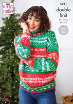 King Cole 5941 Sweaters, Cowl and Hat in Fjord DK Knitting Pattern
