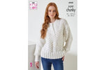 King Cole 6068 Sweaters in Celestial Super Chunky Knitting Pattern