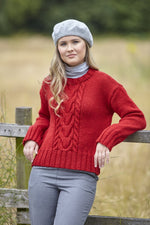 King Cole 6098 Cable Sweaters in Fashion Aran knitting Pattern