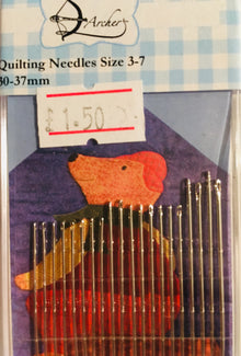 Oakwood Archer Quilting Needles Size 3-7